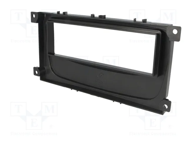 4CARMEDIA Bastidor de montaje de radio 1 DIN para Ford, Negro Metálico