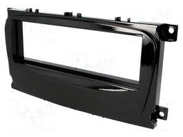 4CARMEDIA Bastidor de montaje de radio 1 DIN para Ford, Negro Metálico