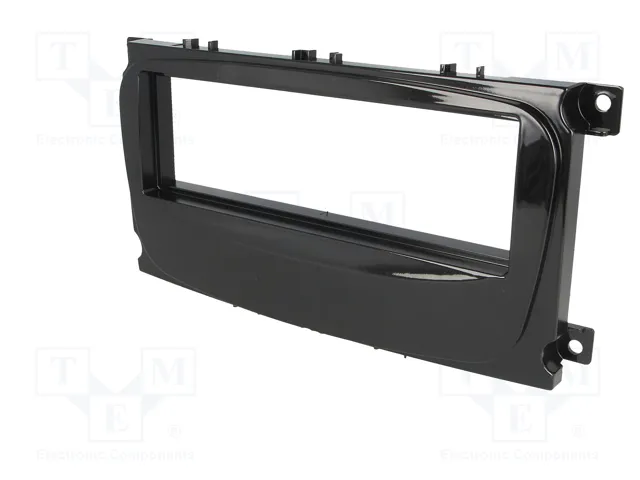4CARMEDIA Bastidor de montaje de radio 1 DIN para Ford, Negro Metálico