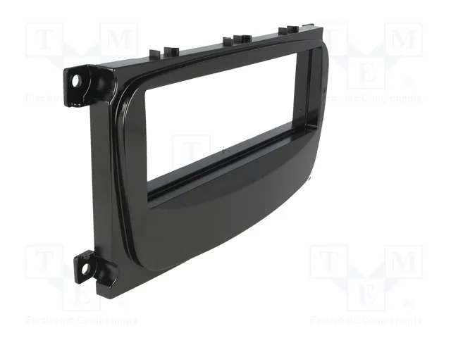 4CARMEDIA Bastidor de montaje de radio 1 DIN para Ford, Negro Metálico