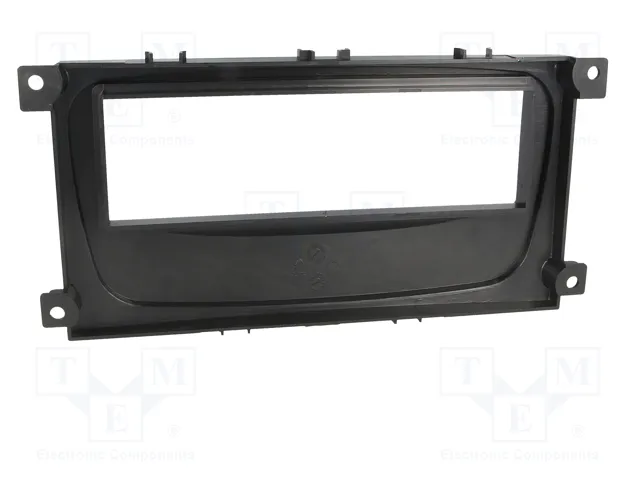 4CARMEDIA Bastidor de montaje de radio 1 DIN para Ford, Negro Metálico