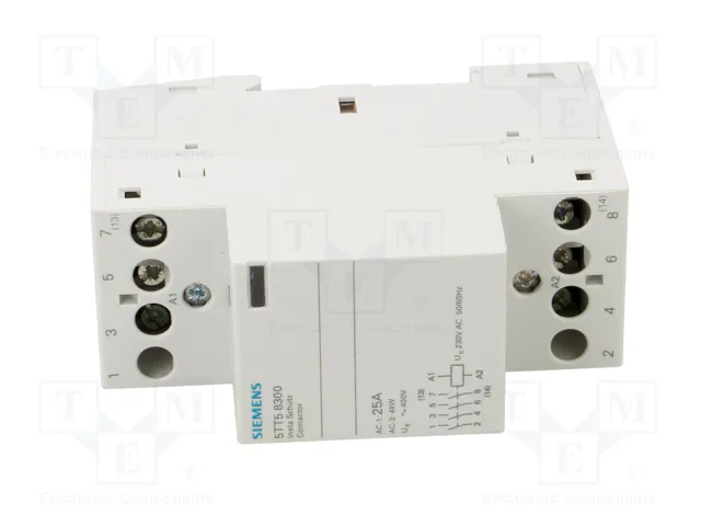 SIEMENS 5TT5830-0 Relé de instalación 230VAC 25A NO x4