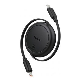Baseus Free2Pull Mini Cable de Carga USB-C a USB-C 60W 1m Negro