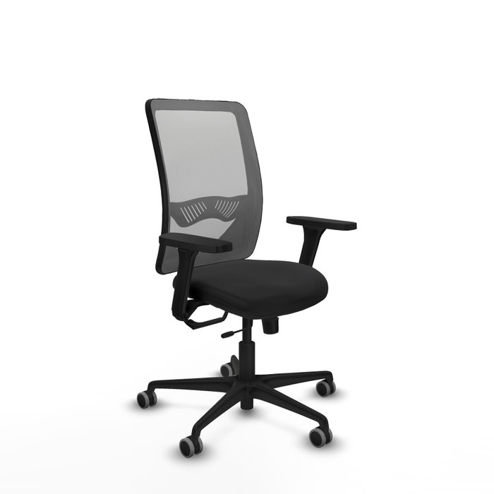 PIQUERAS Y CRESPO Silla de oficina Zulema con mecanismo Sincro/Traslack, Negro y Gris PIQUERAS Y CRESPO Silla de oficina Zulema con mecanismo Sincro/Traslack, Negro y Gris