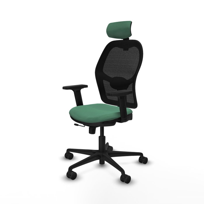 PIQUERAS Y CRESPO Silla de oficina Jorquera Verde esmeralda y Negro PIQUERAS Y CRESPO Silla de oficina Jorquera Verde esmeralda y Negro