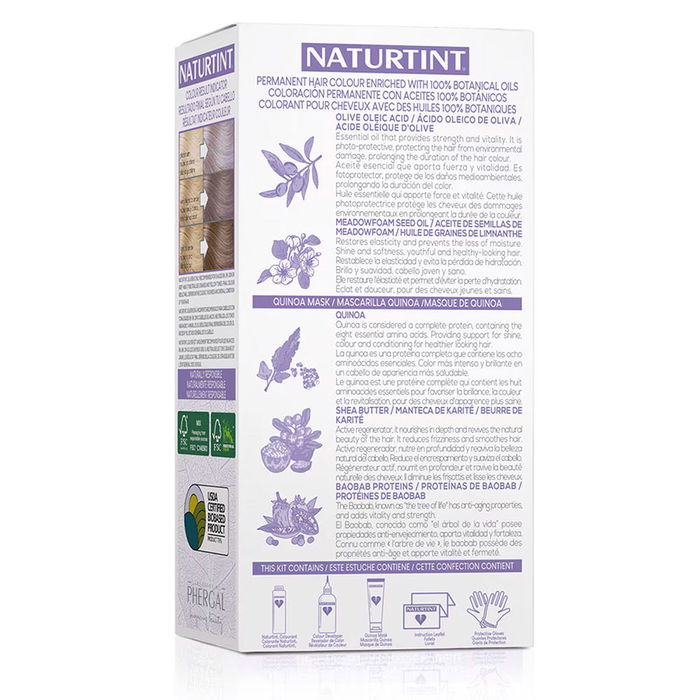 Naturtint Tinte Matizador Violeta 170 ml - Neutraliza Tonos Amarillos y Naranjas, Sin Amoníaco