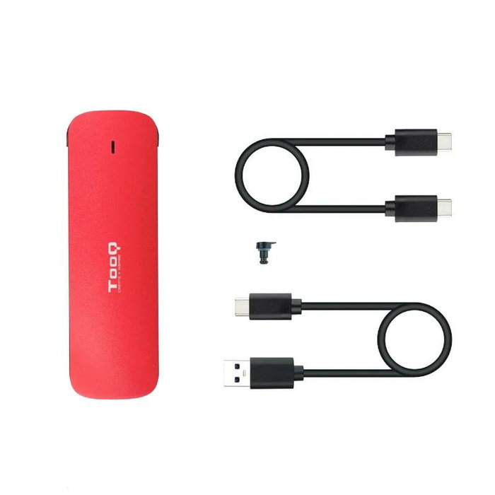 Tooq Caja Externa para SSD M.2 NVMe TQE-2201R, Rojo