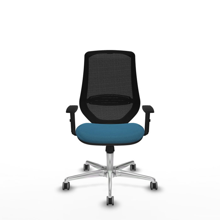 PIQUERAS Y CRESPO Silla de oficina Mardos con mecanismo Sincro, Verde petróleo y Negro PIQUERAS Y CRESPO Silla de oficina Mardos con mecanismo Sincro, Verde petróleo y Negro
