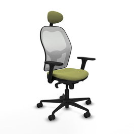 PIQUERAS Y CRESPO Silla de oficina Jorquera Verde oliva y Blanco