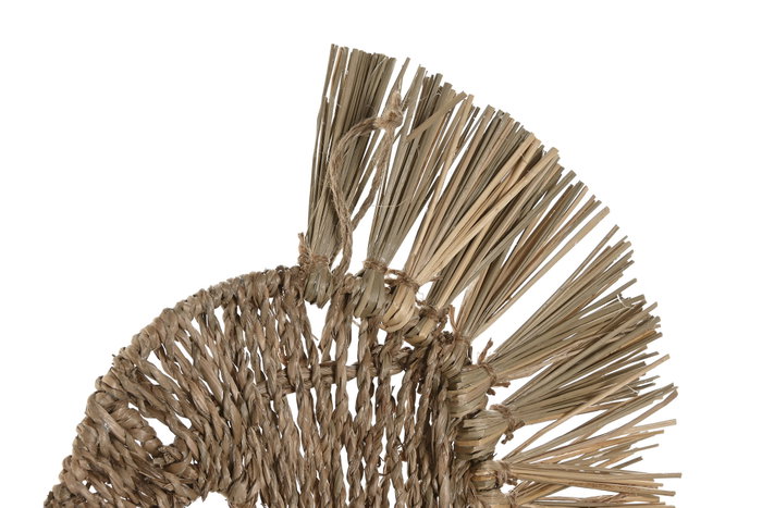 DKD Home Decor Decoración Pared Mediterráneo Natural Seagrass Jacinto de Agua 58 x 28 x 5 cm (2 Unidades)