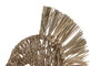 DKD Home Decor Decoración Pared Mediterráneo Natural Seagrass Jacinto de Agua 58 x 28 x 5 cm (2 Unidades)