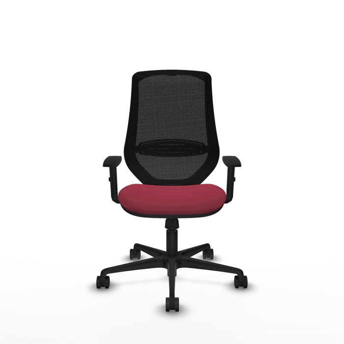 PIQUERAS Y CRESPO Silla de oficina Mardos con mecanismo Sincro, Granate y Negro PIQUERAS Y CRESPO Silla de oficina Mardos con mecanismo Sincro, Granate y Negro