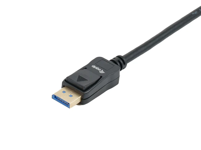 Equip 119271 Cable DisplayPort 2.1 Macho a Macho 1 m Negro - 16K 60Hz, 40 Gbps, Compatible HDR, HDCP 2.3 y DSC