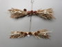 DKD Home Decor Decoración Colgante Flor Seca PUE Surtido de 2 Unidades