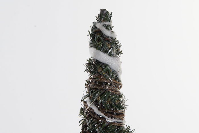 DKD Home Decor Cono Navidad Verde 60 x 16 cm Set de 3 LED PVC