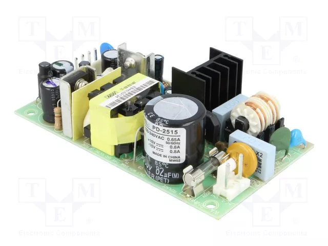 MEAN WELL PD-2515 24W Alimentador Abierto de 2 Salidas