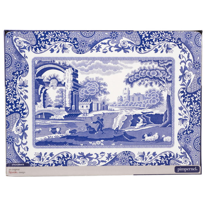 Spode Blue Italian Set de 4 Individuales de Corcho 40,1x29 cm Spode Blue Italian Set de 4 Individuales de Corcho 40,1x29 cm