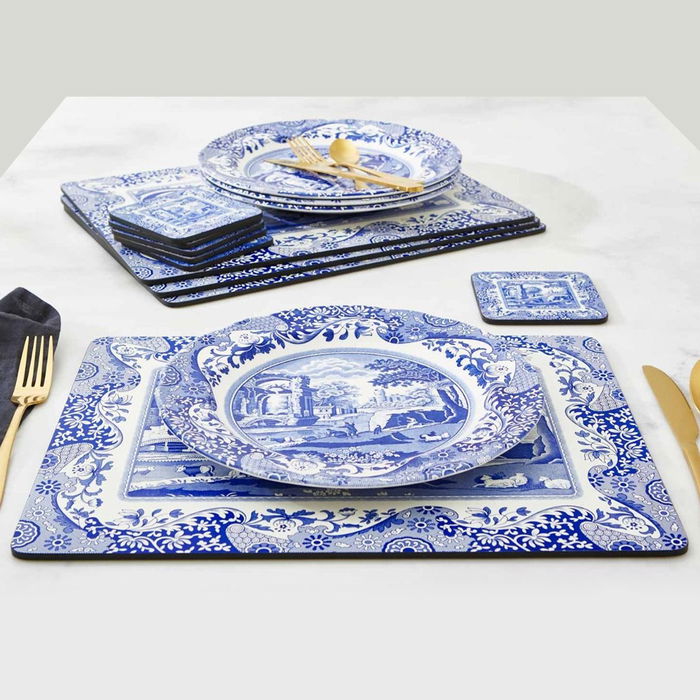 Spode Blue Italian Set de 4 Individuales de Corcho 40,1x29 cm Spode Blue Italian Set de 4 Individuales de Corcho 40,1x29 cm