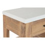 DKD Home Decor Consola de Madera de Mango Reciclada con Ruedas Formentera Meub