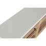 DKD Home Decor Consola de Madera de Mango Reciclada con Ruedas Formentera Meub