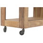 DKD Home Decor Consola de Madera de Mango Reciclada con Ruedas Formentera Meub