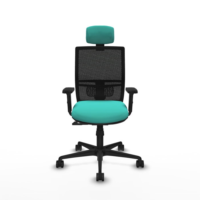 PIQUERAS Y CRESPO Silla de oficina Yunquera con mecanismo Sincro, Turquesa y Negro PIQUERAS Y CRESPO Silla de oficina Yunquera con mecanismo Sincro, Turquesa y Negro