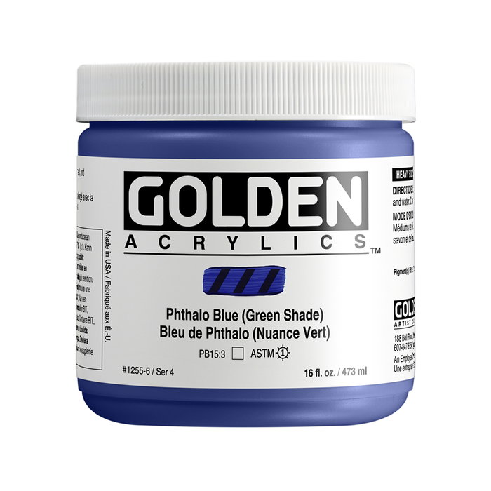 Golden Heavy Body Colores Acrílicos Thalo Azul (Verde) 473 ml Golden Heavy Body Colores Acrílicos Thalo Azul (Verde) 473 ml