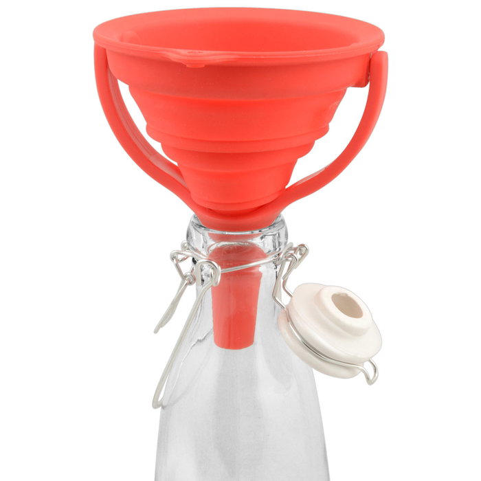 Embudo Retráctil DAY Diámetro 12 cm Apto Uso Alimentario Flexible Plegable Embudo Retráctil DAY Diámetro 12 cm Apto Uso Alimentario Flexible Plegable