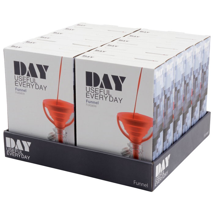 Embudo Retráctil DAY Diámetro 12 cm Apto Uso Alimentario Flexible Plegable Embudo Retráctil DAY Diámetro 12 cm Apto Uso Alimentario Flexible Plegable