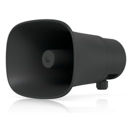 Ubiquiti Networks Altavoz UP-AI-Horn-Speaker-B Negro, IP66, 120dB, Alimentación PoE, para Intercomunicación AI, Montaje en Pared o Poste