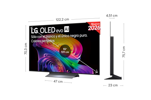 LG OLED55C66LB Smart TV OLED evo AI C6 55 pulg 4K UHD LG OLED55C66LB Smart TV OLED evo AI C6 55 pulg 4K UHD