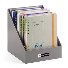 Agenda Escolar (2025-26) Miquelrius Catalan Back To Basics Wire-O Tapa Extra Con Goma Plus 4º Assortiment Expositor De 10