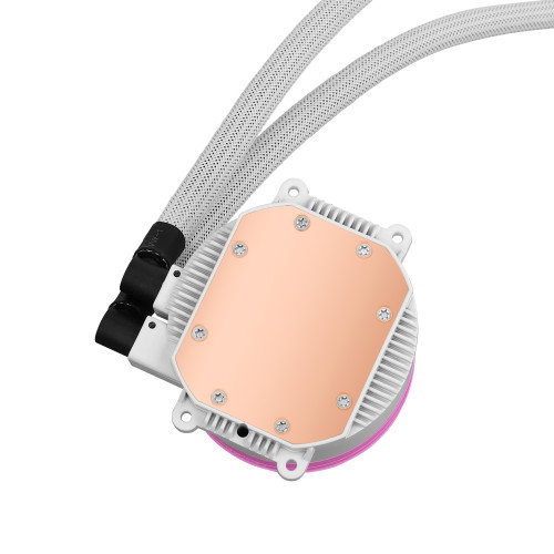 Aerocool NMIRAGEL240PK, Refrigeración Líquida CPU, 2 Ventiladores 12cm ARGB, TDP 400W, Rosa