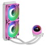 Aerocool NMIRAGEL240PK, Refrigeración Líquida CPU, 2 Ventiladores 12cm ARGB, TDP 400W, Rosa