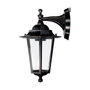 Edm Aplique Exterior Zurich Negro con Aluminio y Cristal, E27, 60W