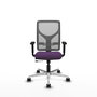 PIQUERAS Y CRESPO Silla de oficina Motilla con mecanismo Sincro/Traslack, Morado y Gris