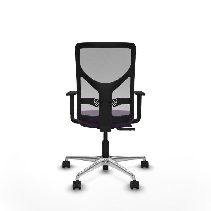 PIQUERAS Y CRESPO Silla de oficina Motilla con mecanismo Sincro/Traslack, Morado y Gris
