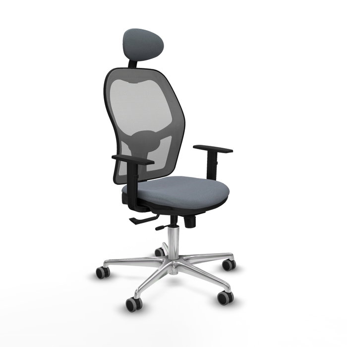 PIQUERAS Y CRESPO Silla de oficina Jorquera Gris con mecanismo Sincro/Traslack PIQUERAS Y CRESPO Silla de oficina Jorquera Gris con mecanismo Sincro/Traslack