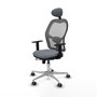 PIQUERAS Y CRESPO Silla de oficina Jorquera Gris con mecanismo Sincro/Traslack
