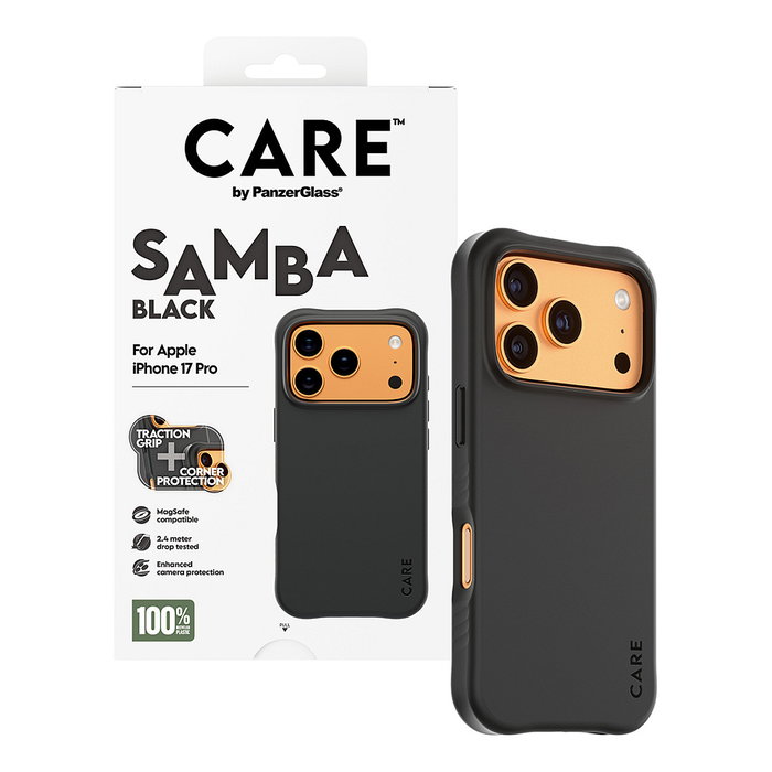 PanzerGlass Samba Case MagSafe para iPhone 17 Pro - Negro PanzerGlass Samba Case MagSafe para iPhone 17 Pro - Negro