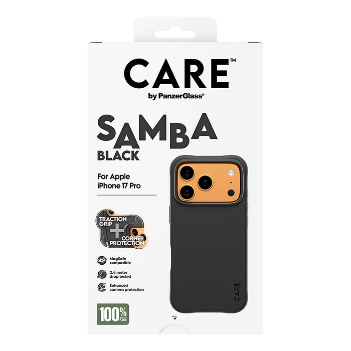 PanzerGlass Samba Case MagSafe para iPhone 17 Pro - Negro PanzerGlass Samba Case MagSafe para iPhone 17 Pro - Negro