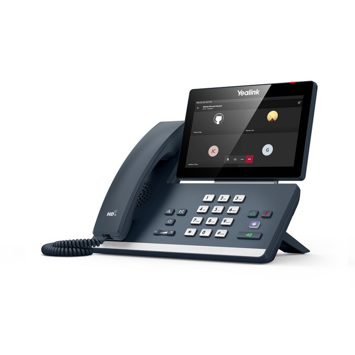 Yealink MP58 Microsoft Teams IP Phone Android 9.0 con Pantalla Tactil Ajustable 7" 1024 x 600, PoE, WiFi, Bluetooth, 2 USB, Compatible con Teclado Inalambrico BTH58 y Modulos EXP50
