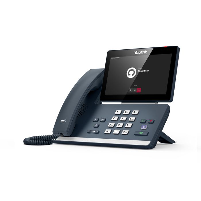 Yealink MP58 Microsoft Teams IP Phone Android 9.0 con Pantalla Tactil Ajustable 7" 1024 x 600, PoE, WiFi, Bluetooth, 2 USB, Compatible con Teclado Inalambrico BTH58 y Modulos EXP50