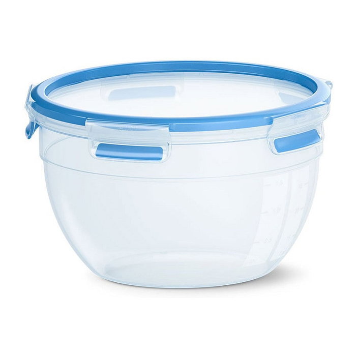 Emsa Clip & Close Recipiente de Alimentos Redondo 2,6 L Transparent/Blue Emsa Clip & Close Recipiente de Alimentos Redondo 2,6 L Transparent/Blue