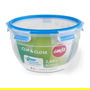 Emsa N1011400 Contenedor Redondo Clip & Close 2,6 L Transparente/Azul