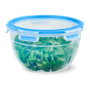 Emsa Clip & Close Recipiente de Alimentos Redondo 2,6 L Transparent/Blue