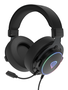 GENESIS Neon 764 Auriculares Gaming para PC con Cable USB tipo A, Sonido 7.1 Virtual, Controlador 50mm, Micrófono Boom, Diadema Circumaural, RGB, Negro