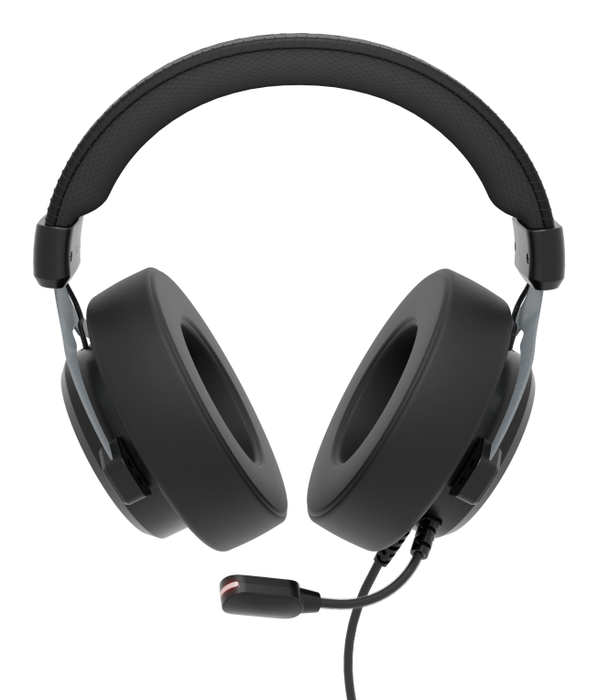 GENESIS Neon 764 Auriculares Gaming para PC con Cable USB tipo A, Sonido 7.1 Virtual, Controlador 50mm, Micrófono Boom, Diadema Circumaural, RGB, Negro