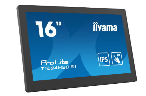Iiyama T1624MSC-B1 Monitor Táctil 15.6" Full HD IPS 10 Puntos Multitáctil, HDMI, USB