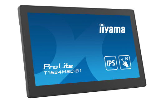 Iiyama T1624MSC-B1 Monitor Táctil 15.6" Full HD IPS 10 Puntos Multitáctil, HDMI, USB